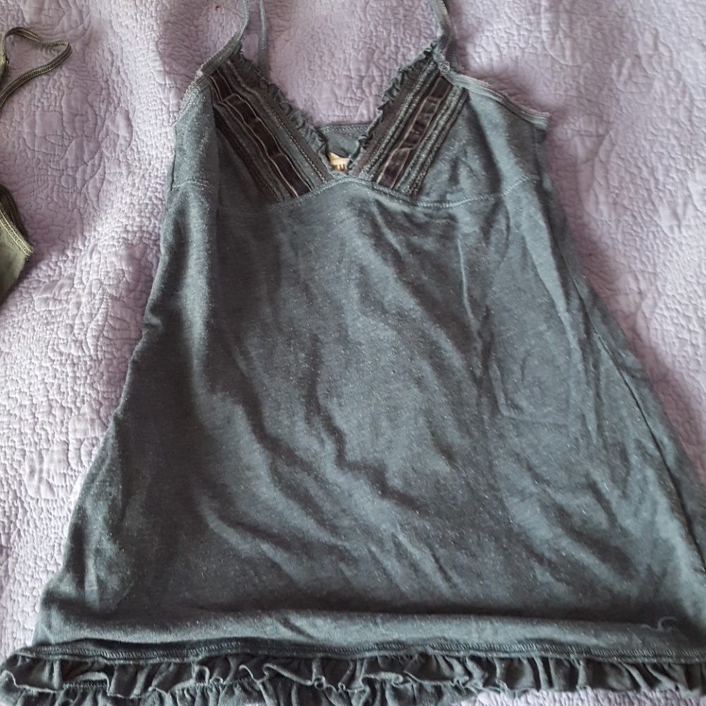 Navy blue Hollister tank top